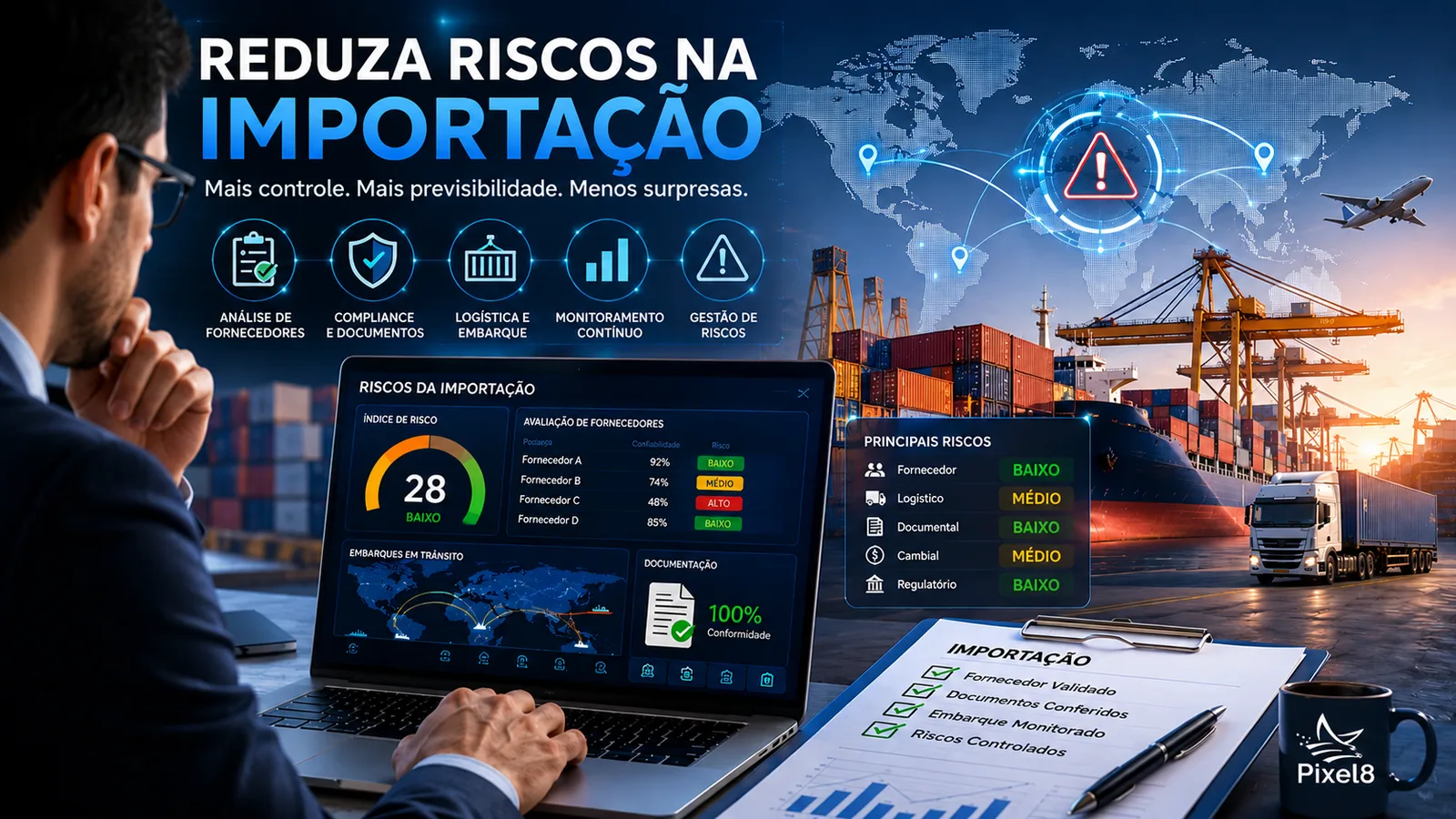 Como reduzir risco na importação